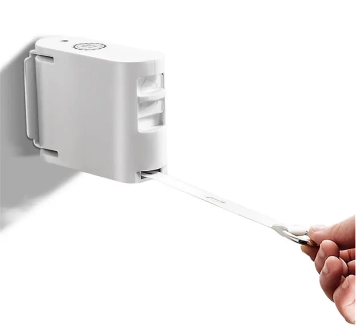 Heavy-Duty Retractable Clothesline - Wall-Mounted Indoor & Outdoor Adjustable Stainless Steel Laundry Rope