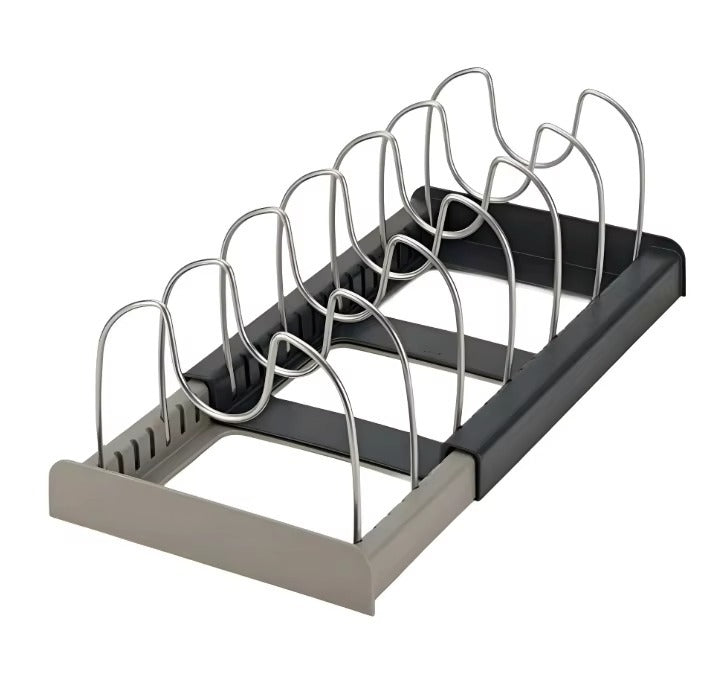 Expandable Pot and Pan Organizers Rack Holder